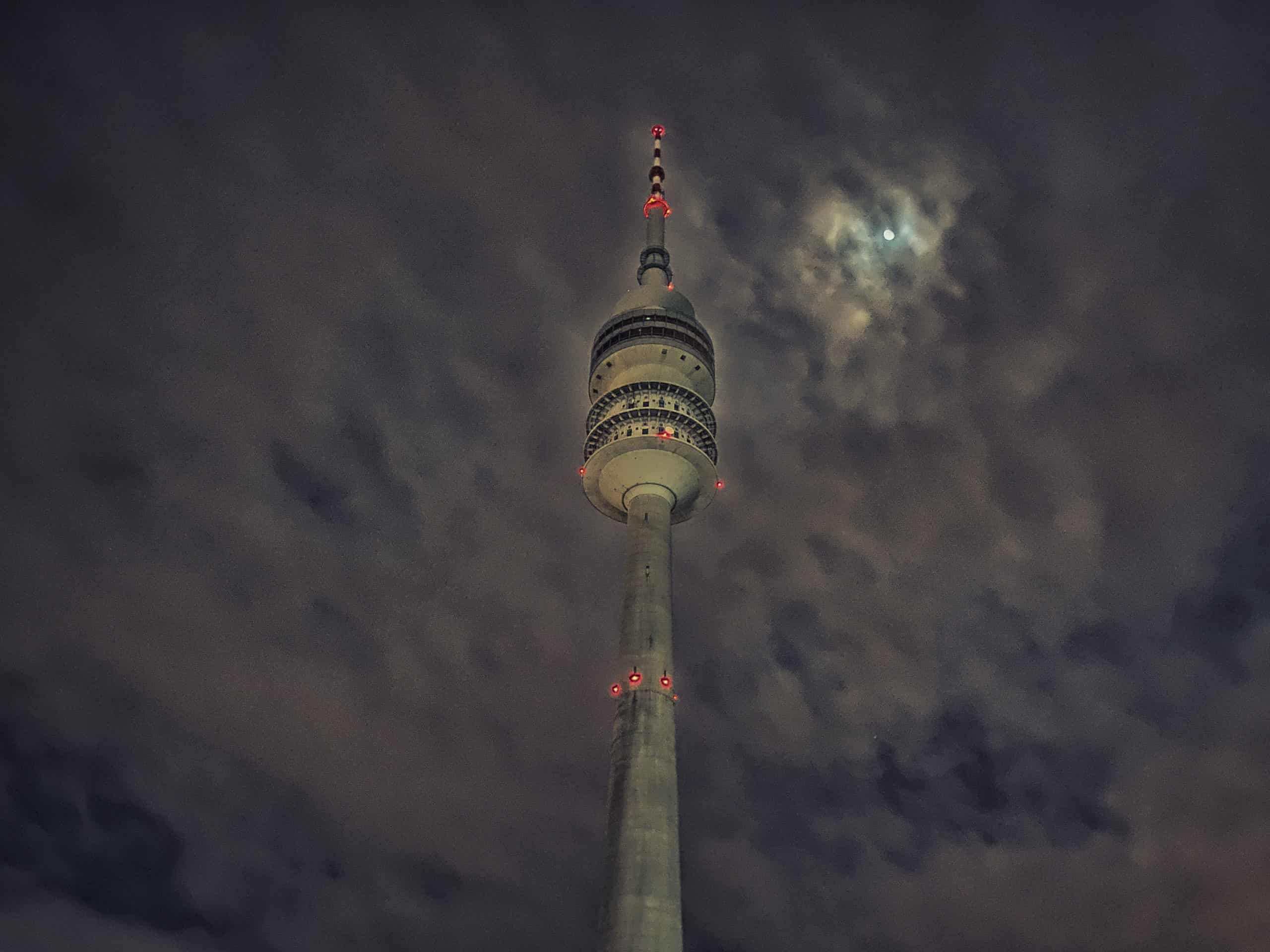 Olympiaturm at night 11.2019